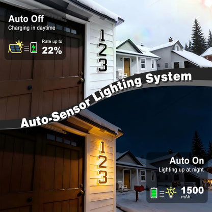 Solar Lighted House Numbers